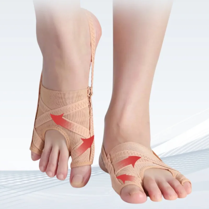 Toe Separators Toe Corrector Fabric Bunion Corrector Breathable Adjustable Hallux Valgus Sleeve Spacer Separator Toe Corrector Sports Bunion Socks Running