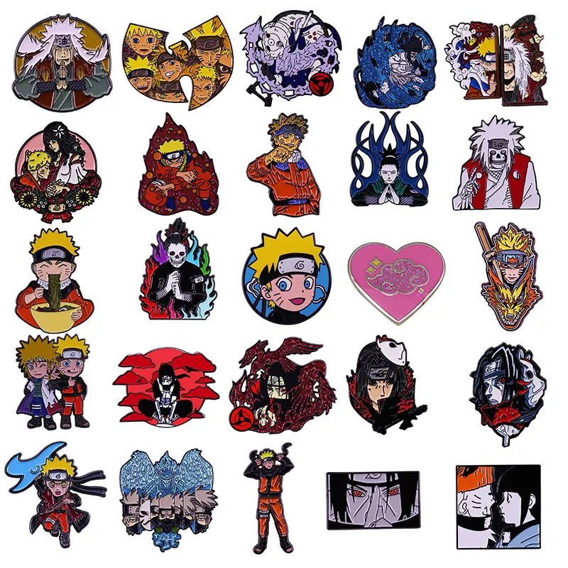 Naruto Shippuden Akatsuki Cloud Enamelled Pin Badge