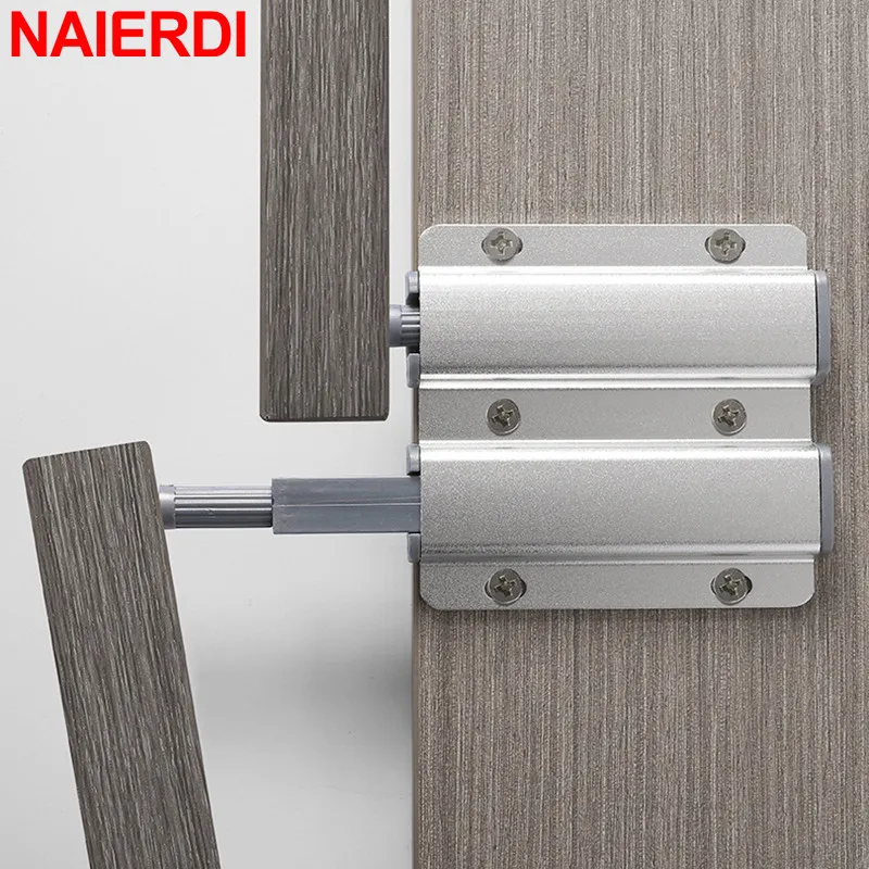 NAIERDI 10PCS Aluminum Alloy Cabinet Catches Push to Open Hidden Cabinet Handle Magnet Push Latches for Cabinets Door Hardware