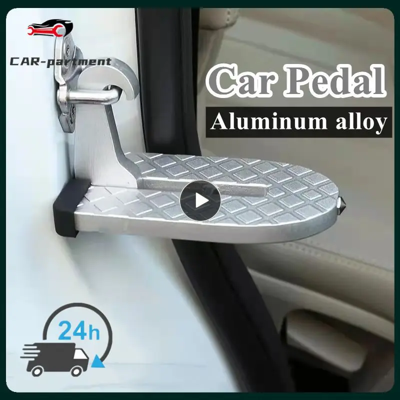 Piu00e8ces Du00e9tachu00e9es Marche Pied Camping Car QWORKu00ae Marchepied De Voiture, Pu00e9dale De Voiture Pliable, Accu00e8s Facile Au Toit, Convient Aux SUV, Camions, Jeep, Ru00e9glable Marchepied Camping Car