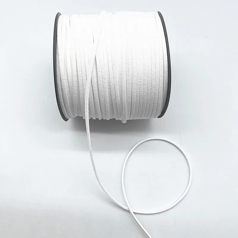 Faux Suede Cord 5yards 3mm Flat Faux Suede Braided Cord Belt Leather Korean Velvet Leather For Jewelry Making Diy Handmade Bracelet