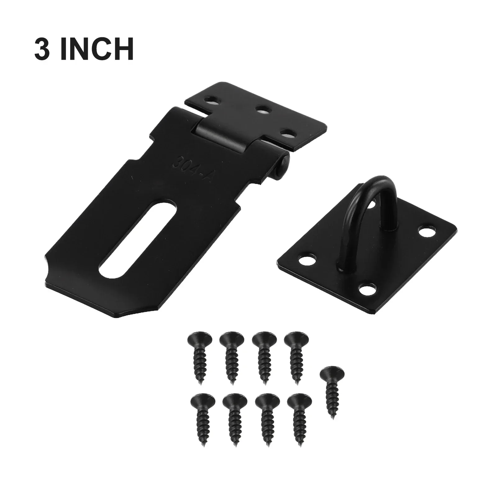 Door Padlock Hasp Kit Anti Theft Lock Buckle Plate Hitch Stainless Steel Drawer Cabinet Door Lock Hasp Buckle Hardware