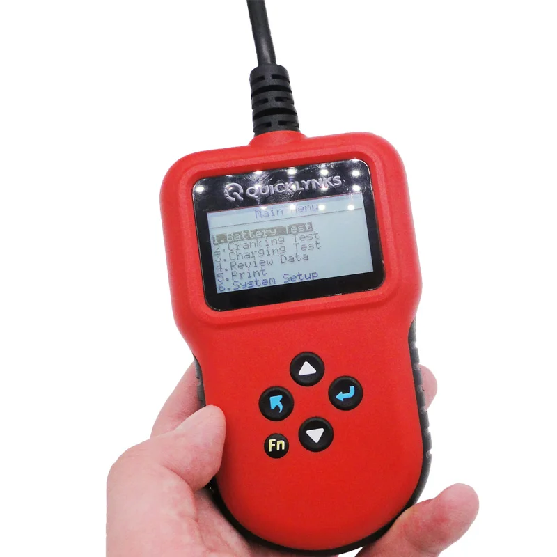 QUICKLYNKS BA106 Car Battery Tester 12V 100-2000CCA Cranking Charging Circut Tester Battery Analyzer 6/12 Volts Tools