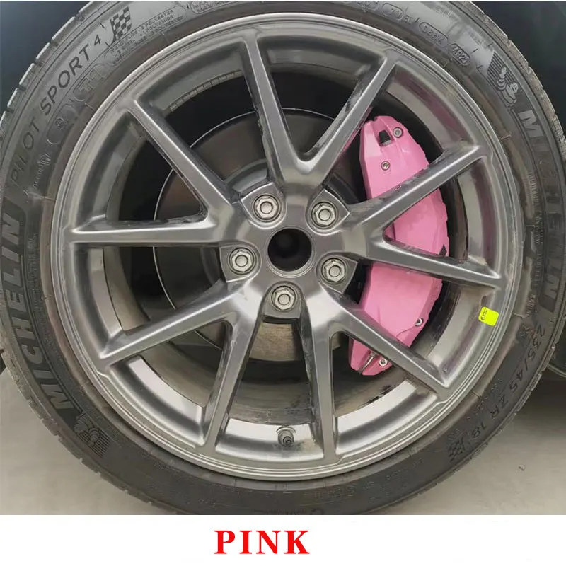 テスラモデル3用ブレーキキャリパーカバー,車の改造アクセサリー