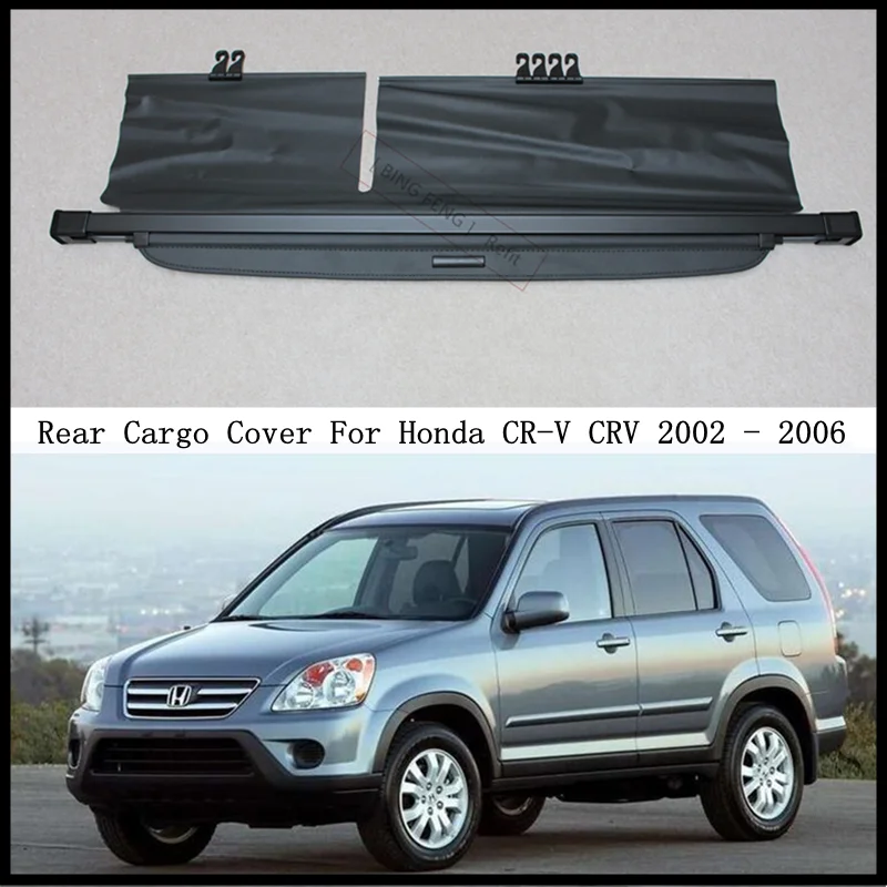 Rear Cargo Cover For Honda CR-V CRV 2002 2003 2004 2005 2006 Privacy Trunk Screen Security Shield Shade Stretchable Parts