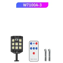 Outdoor Solar - Powered Motion Sensor LED Wall Light with Waterproof Design and Three Lighting Modes (W7100A - 3)