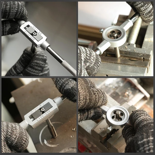 Set Filiera Metrica 40 Pezzi Con Giramaschi - Acciaio Al Carbonio, Misure Metriche E Pollici, Valigetta Inclusa