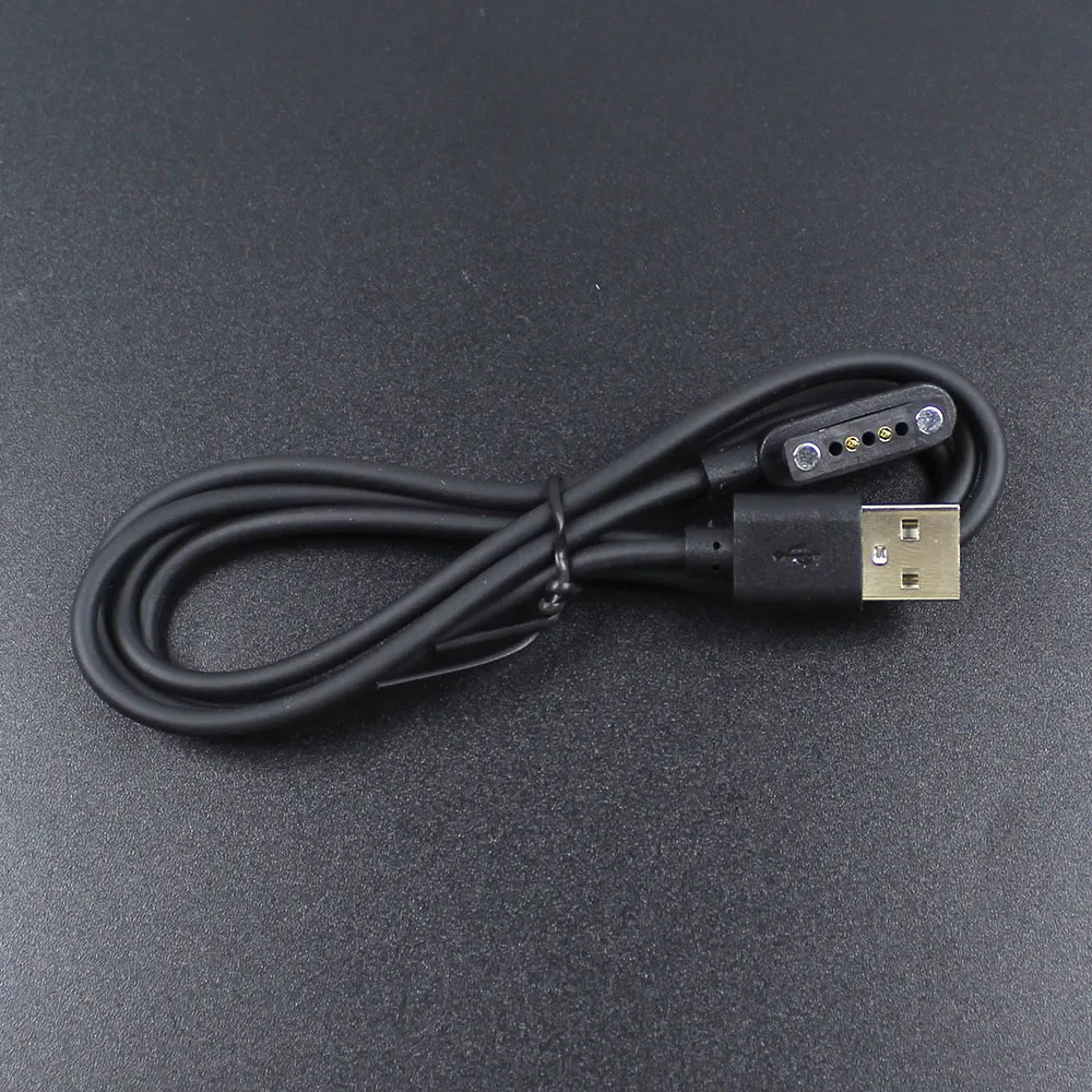Magnetic USB Charging Cable with Pogo Pin Connector and Power Port