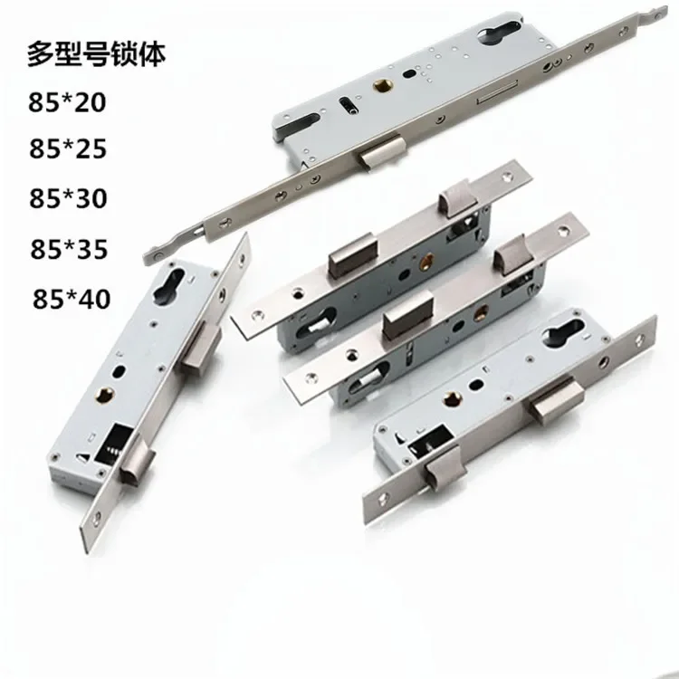 Description Picture 5 of itemFlat Door Lock Body Aluminum Alloy Body Plastic Steel Door Lock 85 Multi-point Door Hardware Non Intelligent Lock