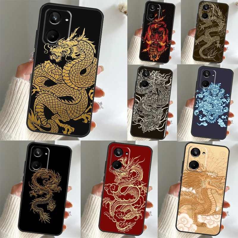 Drago Cinese Per Realme C30 C35 C25 C21 Y C11 C15 C31 8 9 10 Pro Plus Gt Master Neo 3T 2T Gt Neo 5 Case