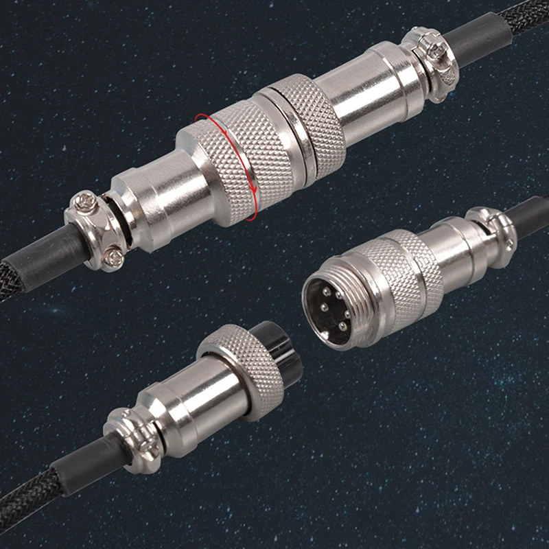 Mechanical Keyboard Coiled Cable Wire Type C Custom Usb Port Cable Aviator Coiling Cable For Gaming Keyboard Accessories 1.5m 1X