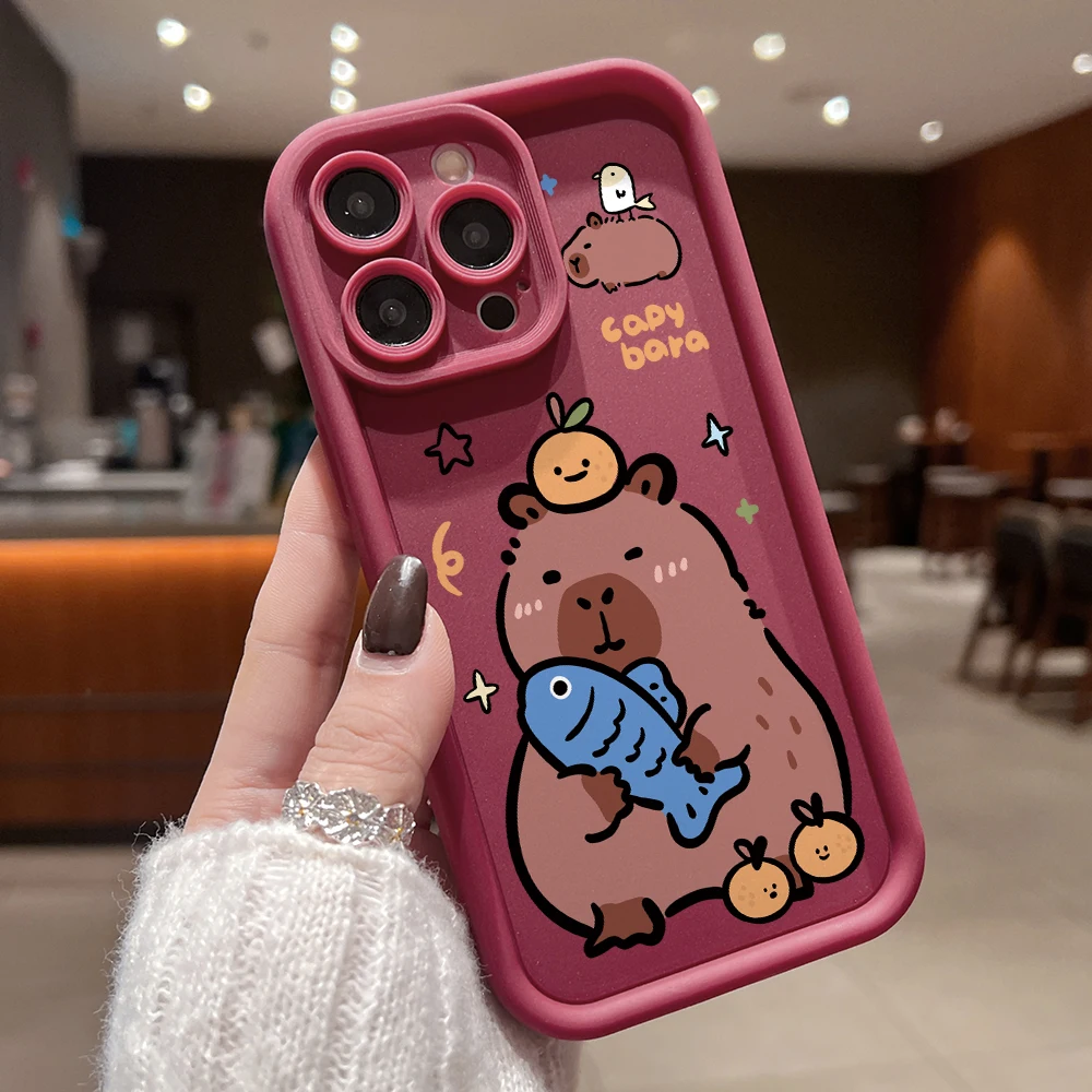 Adorable Capybara Soft Phone Case