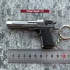 Csnoobs Mini 1:3 Desert Eagle Pistol Alloy Gun Model Keychain Gold-plated Bag Pendant Detachable Toy Gun For Adult Kids Gift 4
