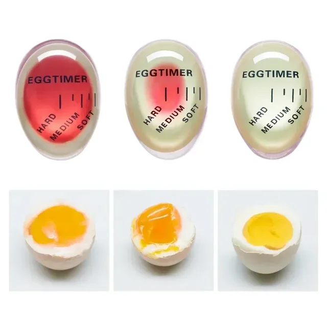 Egg Timer Kitchen Electronics Gadgets Color Eggs Cooking Changing Yummy Soft Hard Boiled Eco-Friendly Resin Red Timer Tools 1