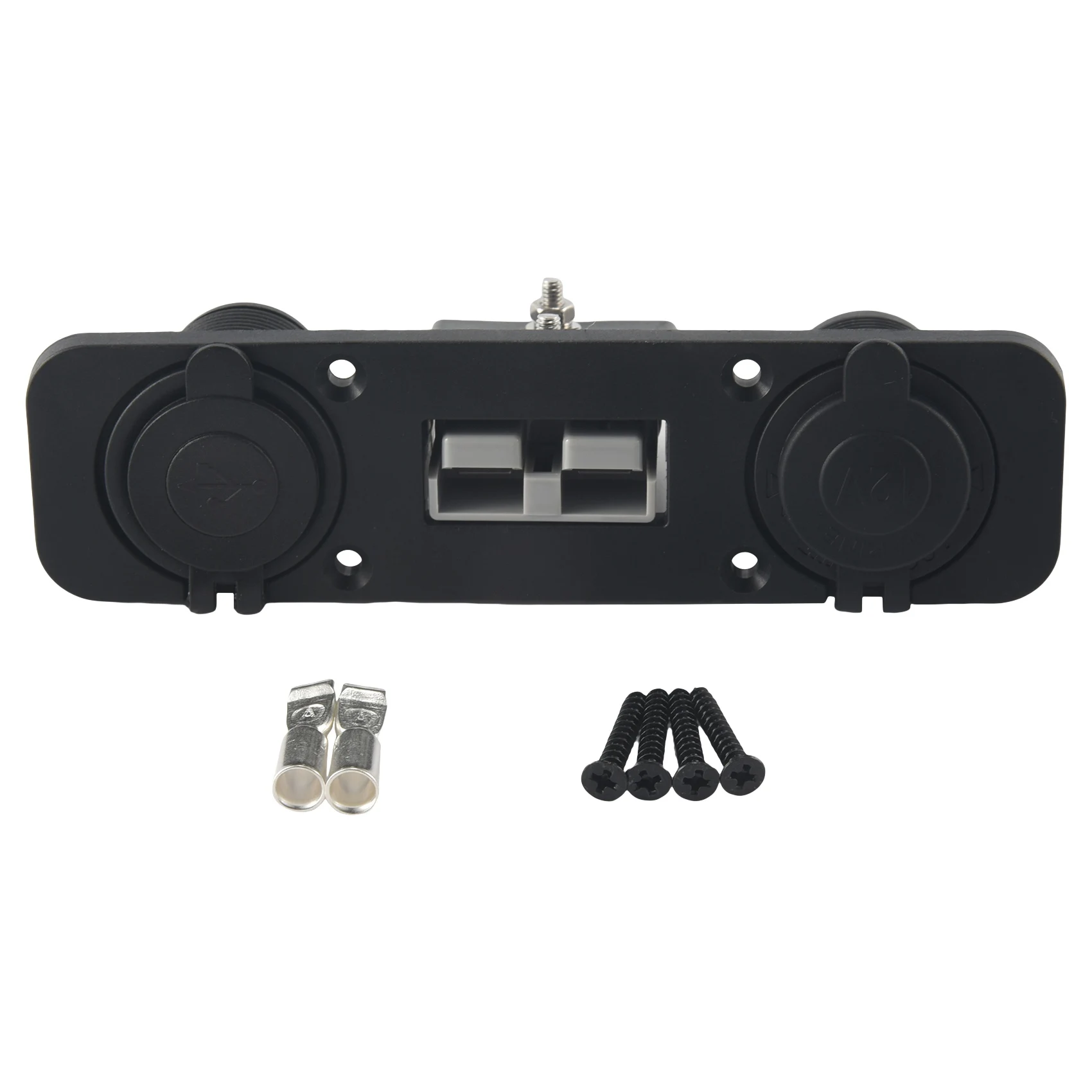 

Flush Mount for Anderson Plug Socket Double USB Charger Socket Panel for Caravan Camper Boat Truck