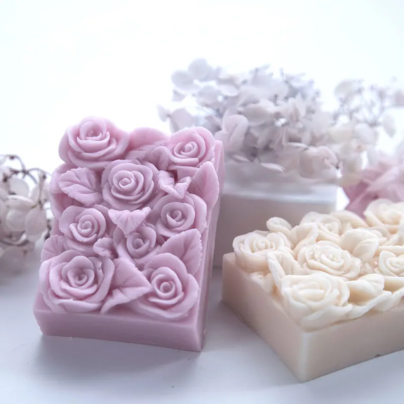 Flower Silicone Mold Soap Making  Silicone Rose Mold Soap Making - Rose  Flower - Aliexpress