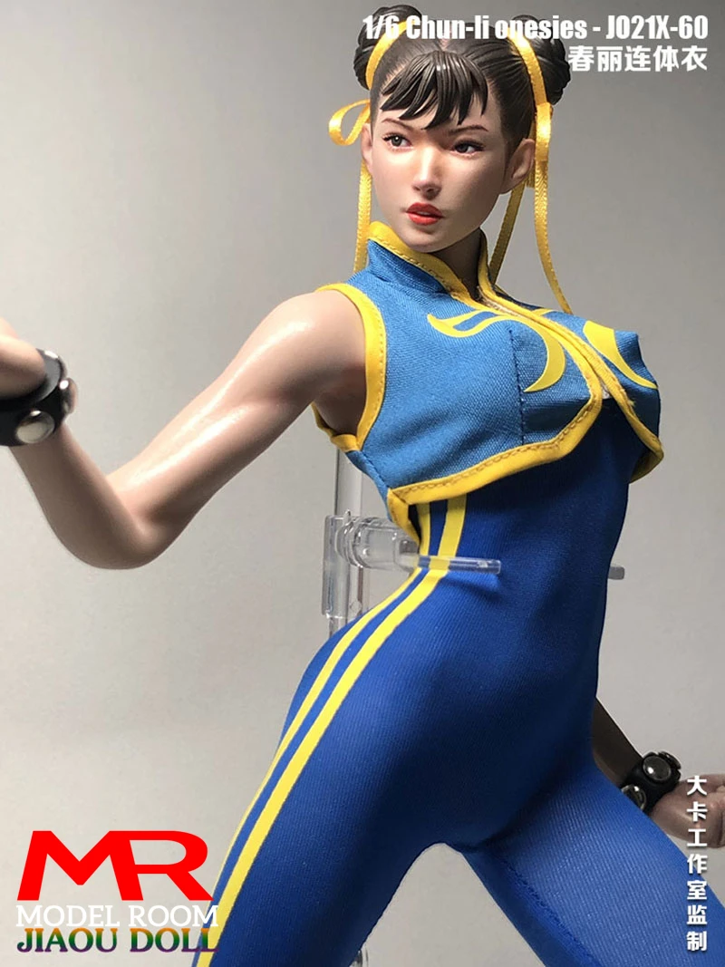 早い者勝ち！ACUOD by CHANU OVERALL JO21X-60 1/6 Scale Chun Li Cosplay Bodysuit Jumpsuit Female