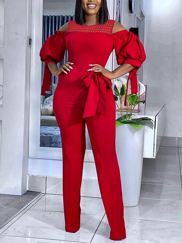 Women's Red Jumpsuits