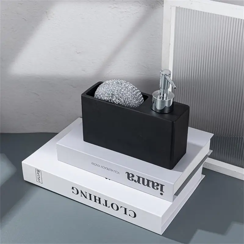 Modern kitchen accessories Soap Dispenser Set Liquid hand soap dispenser pump bottle brushes Holds and Stores Sponges Scrubbers 6