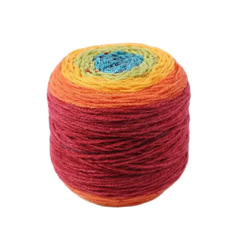 Qjh Diy Cake Yarn Gradation Thread Plush Crochet Hand Knitting Yarn, Best  Quality 3-piece Sweater Gradient Soft 100g/piece, 280m - Yarn - AliExpress