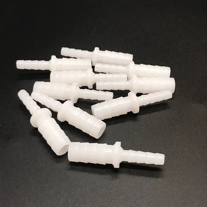 10pcs 4mm to 8mm Aquarium Plastic Connectors Tee Straight 2 Way Connector for Water Air Pump Fish Tank Accessory