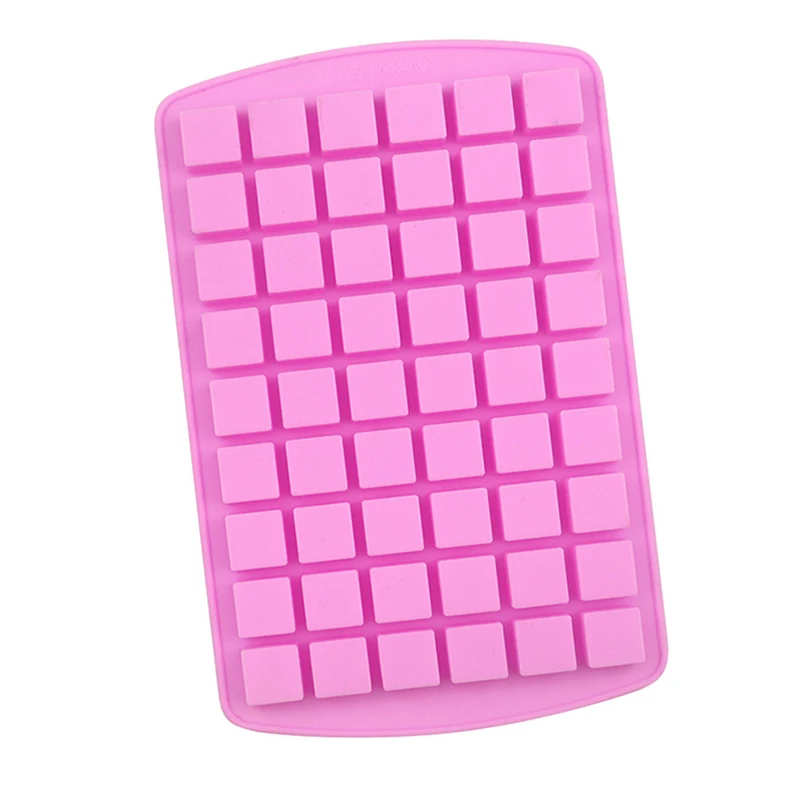 Kleine quadratische Süßigkeiten-Silikonform, Schokoladen-Grundform für Gummibonbons, Karamell, Karamell, Wachsschmelzen, Küche, Backen, 54 Mulden – Detail 8
