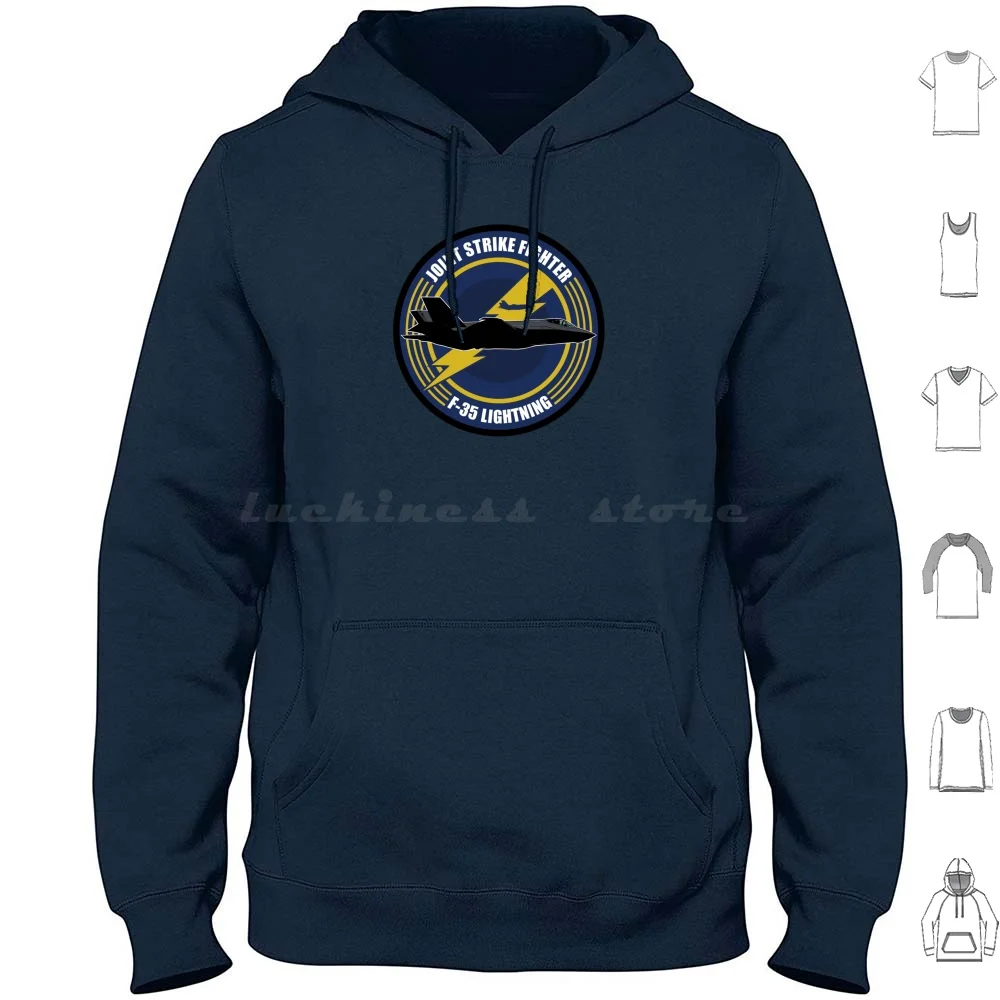 F-35 Lightning Felpe Con Cappuccio Manica Lunga F 35 Lightning 2 F 35 Lightning Ii F35 Lightning F 35 Lightning Patch F 35 Lightning