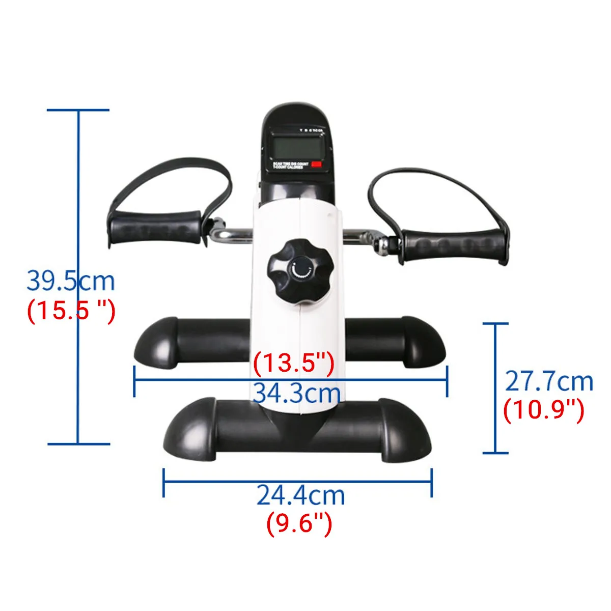 Exercise Bike Trainer LCD Display Mini Pedal Exercise Bike Trainer Indoor Cycling Bikes Stepper Arm/Leg Physical Therapy Home Gym Fitness Equipment