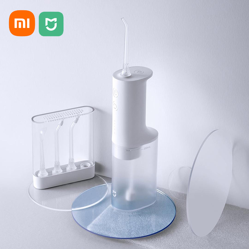 Xiaomi Mijia MEO701 Portable Oral Irrigator Dental Teeth Whitening Flosser Tooth Cleaner Waterpulse Water Thread for Teeth Clean