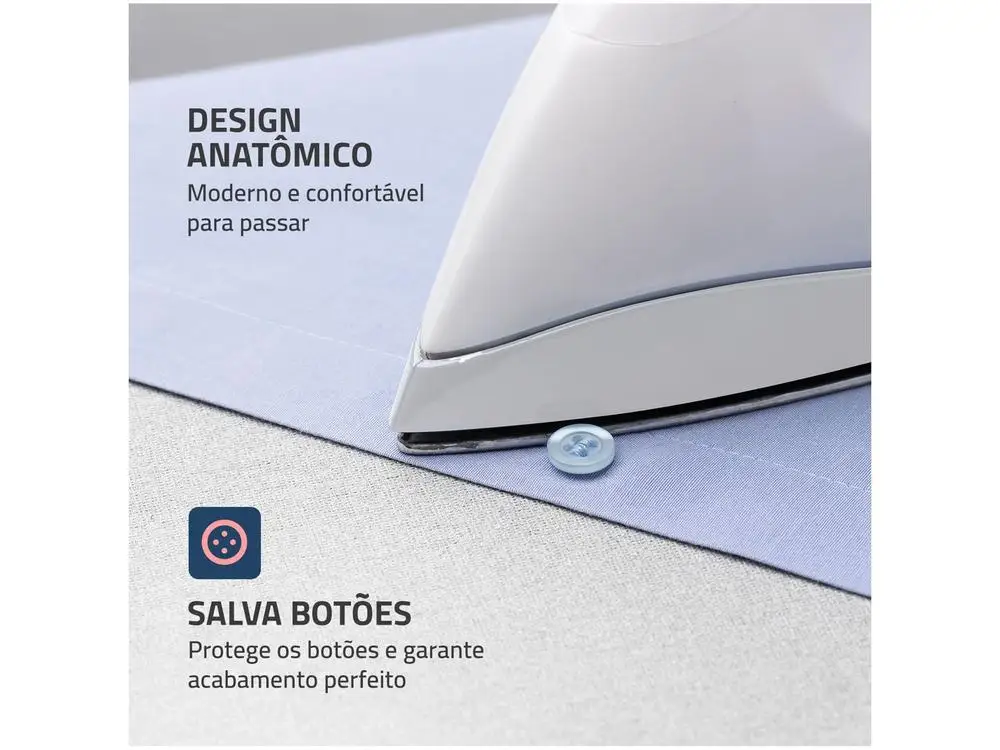 Ferro de Passar Roupa a Seco Mondial FSN-55-W - 110V 4