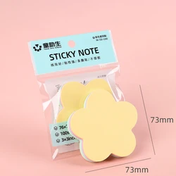 Vibrant Sticky Notes Set - Strong Adhesive Memo Notepad (Flower)
