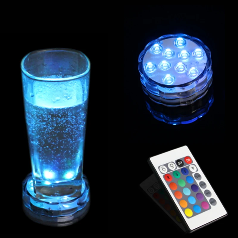 

Submersible Light Swim IP68 Waterproof RGB Lighting Underwater Lamp with Remote Control Multi Color Swimming Pool Lights
