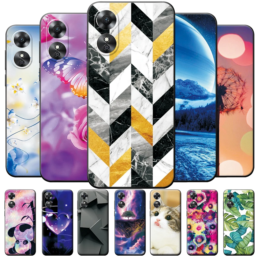 Per Oppo A17 Custodia A17 Custodia Morbida In Silicone Sottile Fundas Cover Posteriore Per Oppo A17 Cover Per Oppoa17 A17 A 17 Paraurti Antiurto Coque