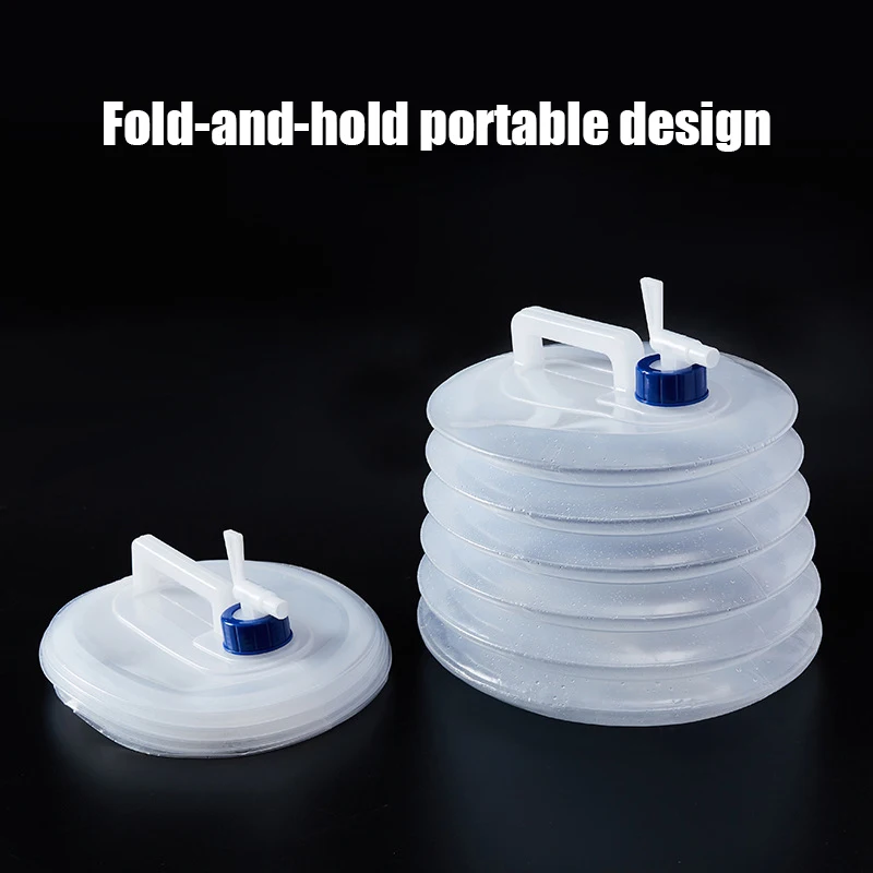 3-15L Capacity Car Collapsible Outdoor Water Bucket Portable Driving Water Tank Container Faucet ведро for Camping Picnic Hiking