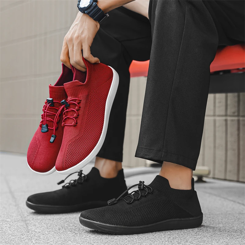 Atmungsaktive Barfußschuhe Aus Mesh Für Herren Mit Breiter Zehenbox_voghion.com