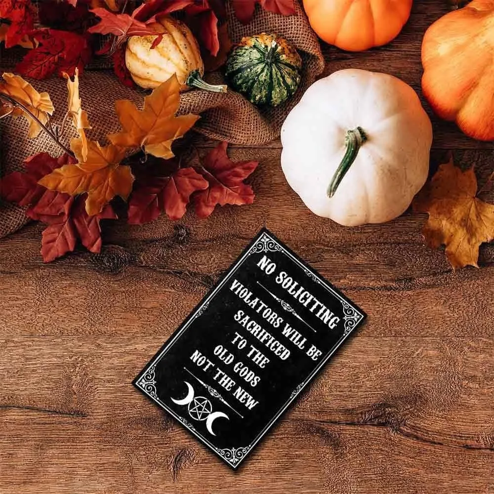 

Металлический Готический металлический знак, Новый Винтажный жуткий Ретро Железный художественный постер, Готическая Наклейка на стену, домашний декор