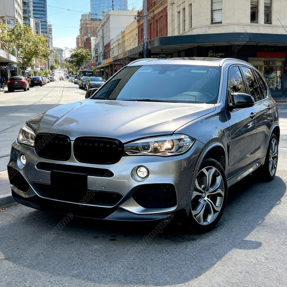BMW X5 F15 M 스포츠 2014 2015 2016 2017 2018 자동차 프론트 범퍼 스플리터 립 장식 외부 액세서리 바디 키트