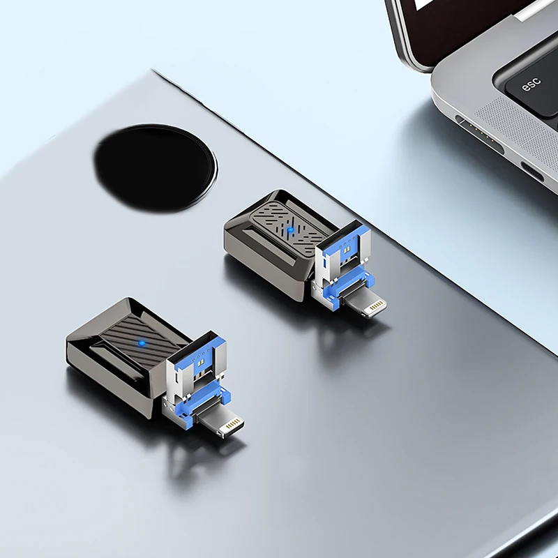

3 в 1, складной адаптер OTG Type-C «Мама»-USB «папа»