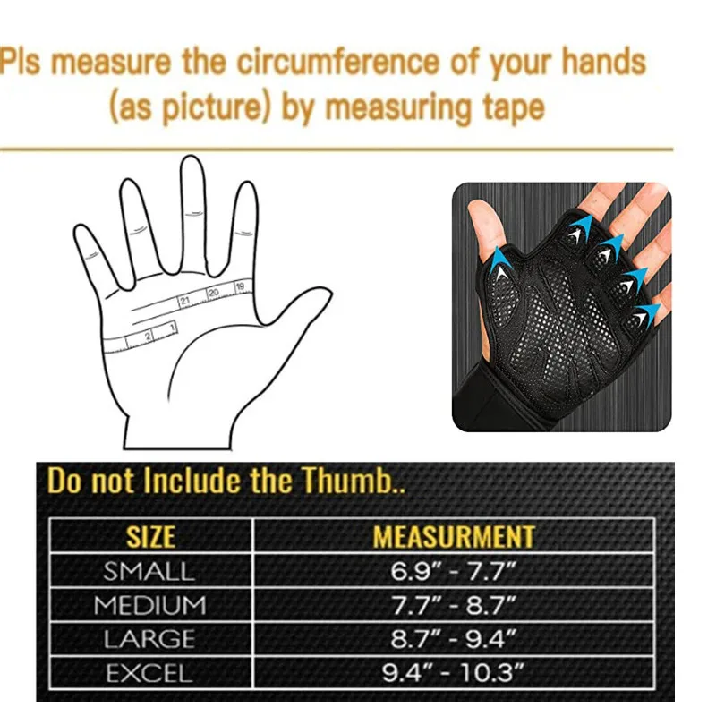Heavy Duty Gym Training Gloves with Wrist and Palm Protection