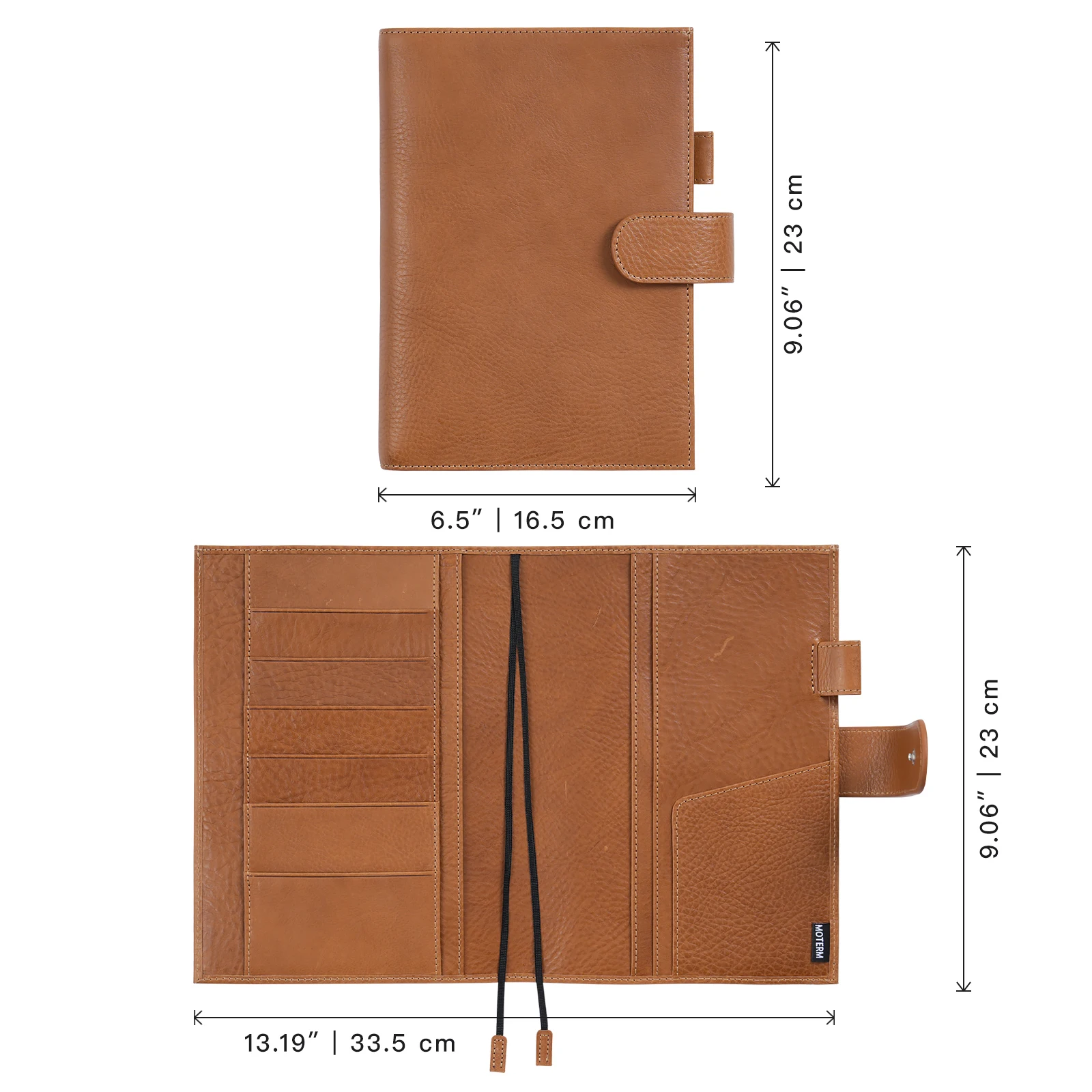 Moterm Full Grain Vegetable Tanned Leather Original A5 + Cover for Hobonichi Cousin A5 Size Notebook Planner Organizer Agenda 2