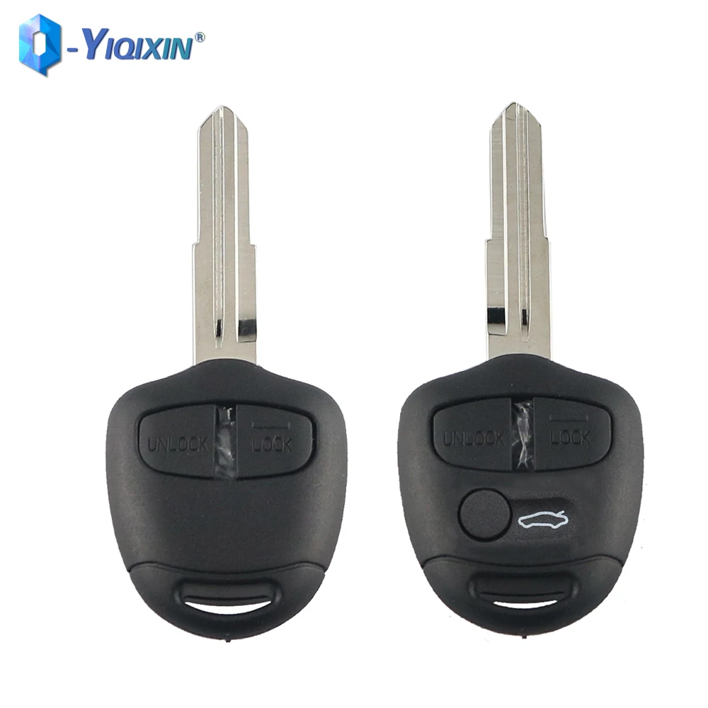 YIQIXIN 10 шт. Чехол для автомобильного ключа брелок 2/3 кнопки для Mitsubish EX Evolution L200 Outlander Pajero Montero ASX Lancer MIT11/MIT8 Blade
