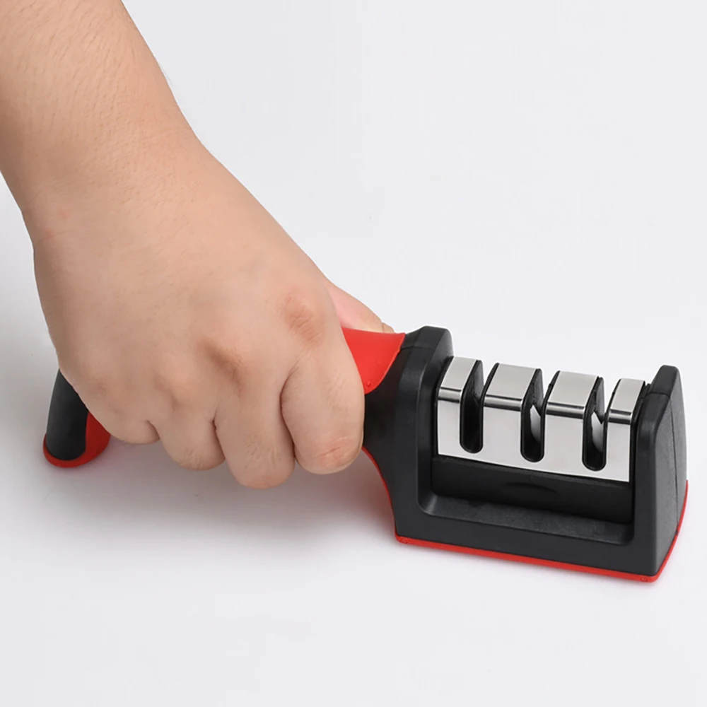 Description Picture 6 of item1PC Kitchen Multifunctional Knife Sharpener Handheld Fast Cutting Edge Sharpener Stone Scissors Sharpener