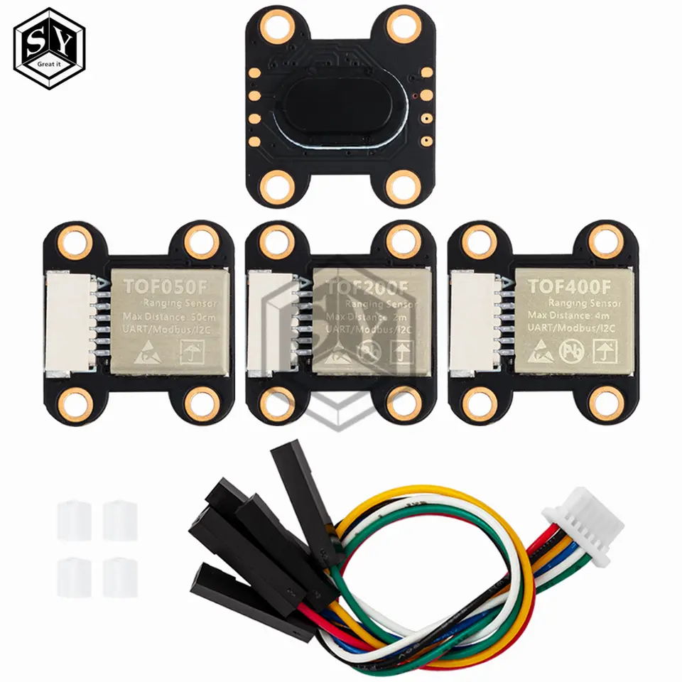 VL6180 VL53L0 VL53L1 Time-of-Flight (ToF) Laser Ranging Built-in MCU Algorithm TOF050F TOF200F TOF400F 50CM/2M/4M MODBUS/IIC I2C image 2