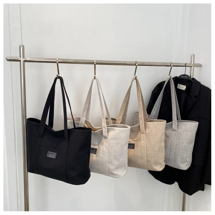 New Fashionable Tote Bag Women Simple Big Shopper Handbags Large