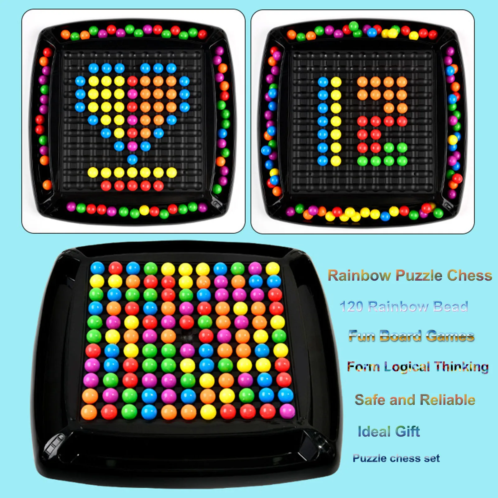 Magic Rainbow Ball – Cubo De Arcoíris De 65 Mm – Rompecabezas De Habilidad Y Lógica – Material ABS No Tóxico – Portátil Y Ligero – Regalo Para Niños Y Adultos