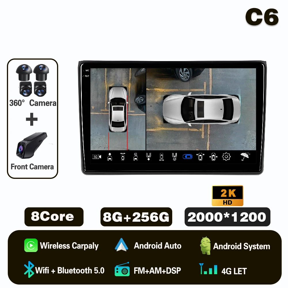 2K 8G-256G 360 DVR