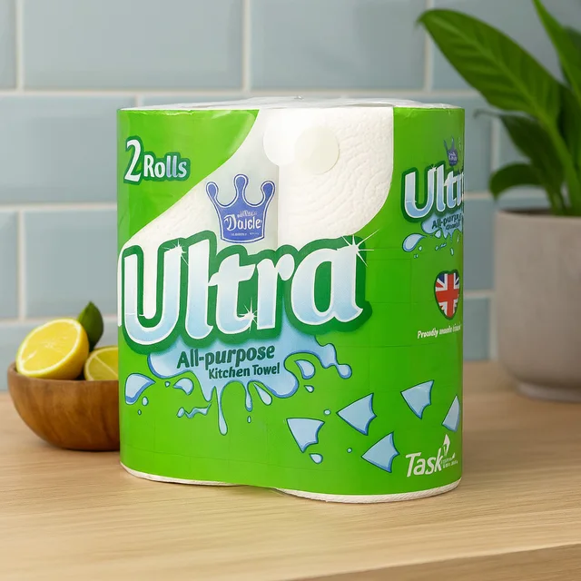 Ultra All-Purpose Kitchen Towel 2 Pack, Absorbent and Durable Paper Towels for Home and Cooking Use 2