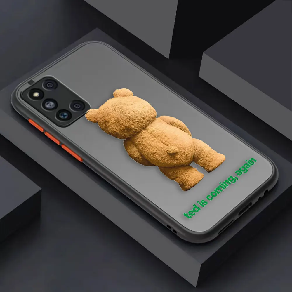 thumbnail image 1 of Matte Case for Samsung Galaxy M62 M53 M52 M51 M33 M32 M31 M30S M23 5G J8 J7 J6 J5 J4 Case Funda Capa Naughty T-Teddy Bear Couple, 1 of 5