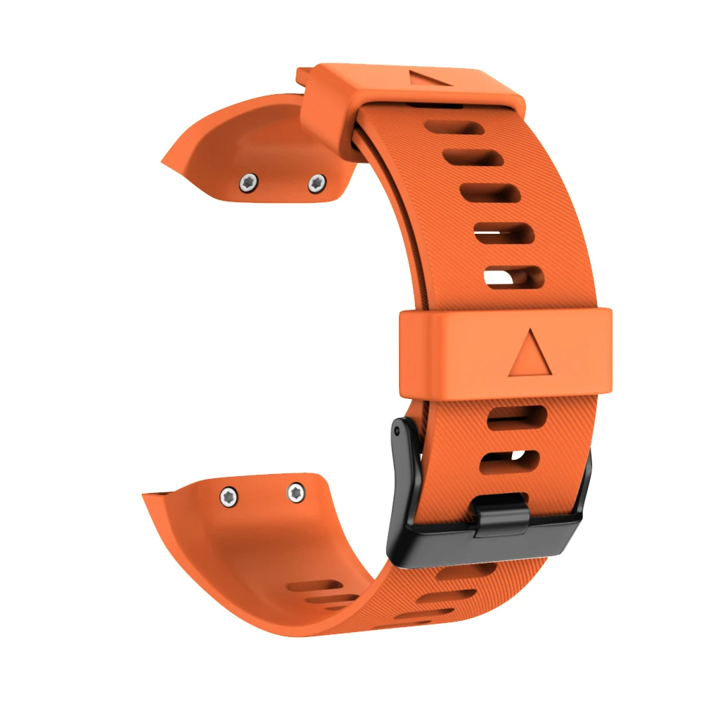 

Мягкий дышащий Повседневный ремешок с пряжкой с язычком ремешок для часов спортивный унисекс сменный Цветной силиконовый ремешок на запястье для Garmin Forerunner 35