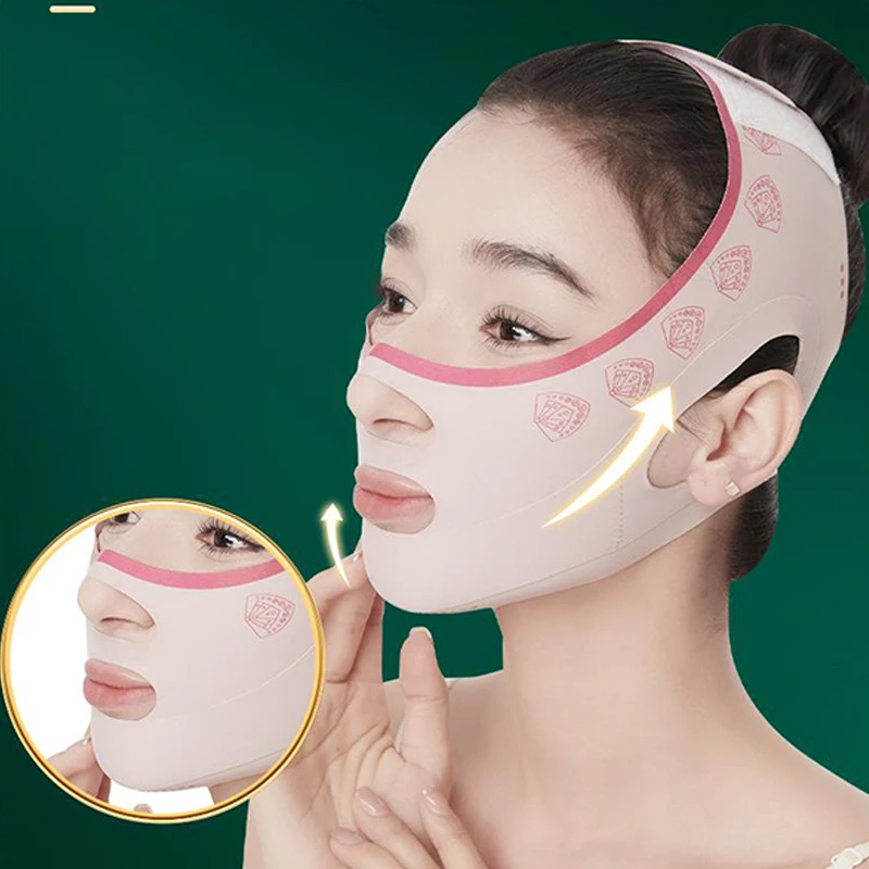 Mento Guancia Fasciatura Dimagrante V Shaper V Line Lifting Mask Face Lifting Cinturino Antirughe Fascia Maschera Per Dormire Bellezza Salute
